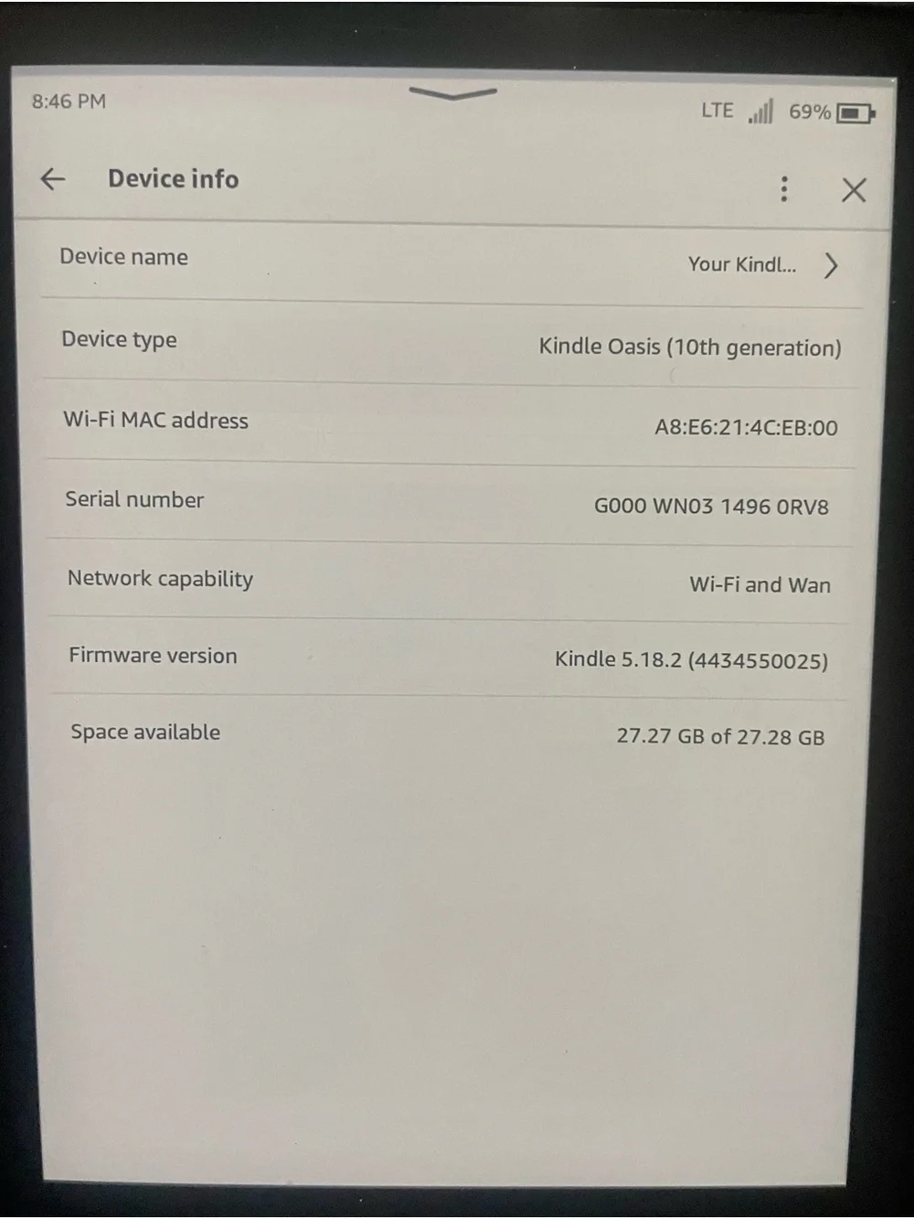 Kindle Oasis 10th Generation wth Standing Case
